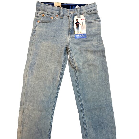 NWT Levis Kids 502 Size 6 Boys Regular Taper Jeans Stretch Denim - Picture 9 of 15